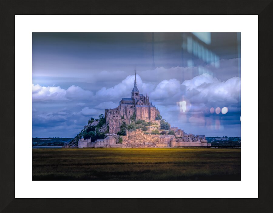 Mont St. Michel Sunset Panorama Picture Frame print