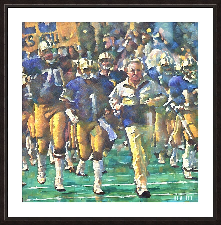 washington huskies enter the field Picture Frame print
