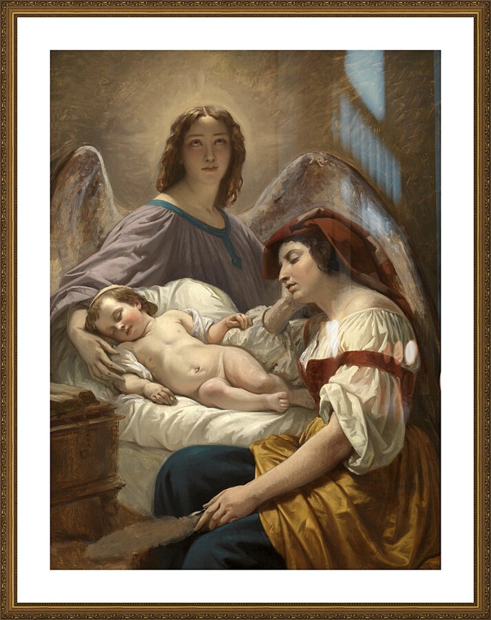 The Guardian Angel Picture Frame print