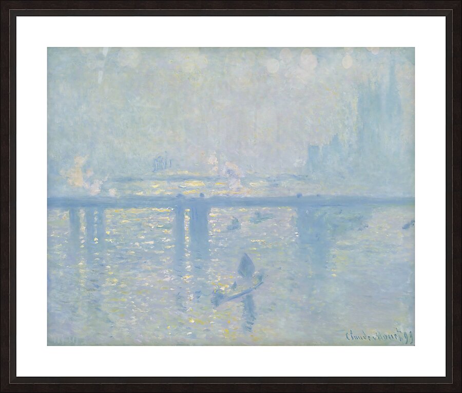 1899 Monet Charing Cross Bridge  Picture Frame print