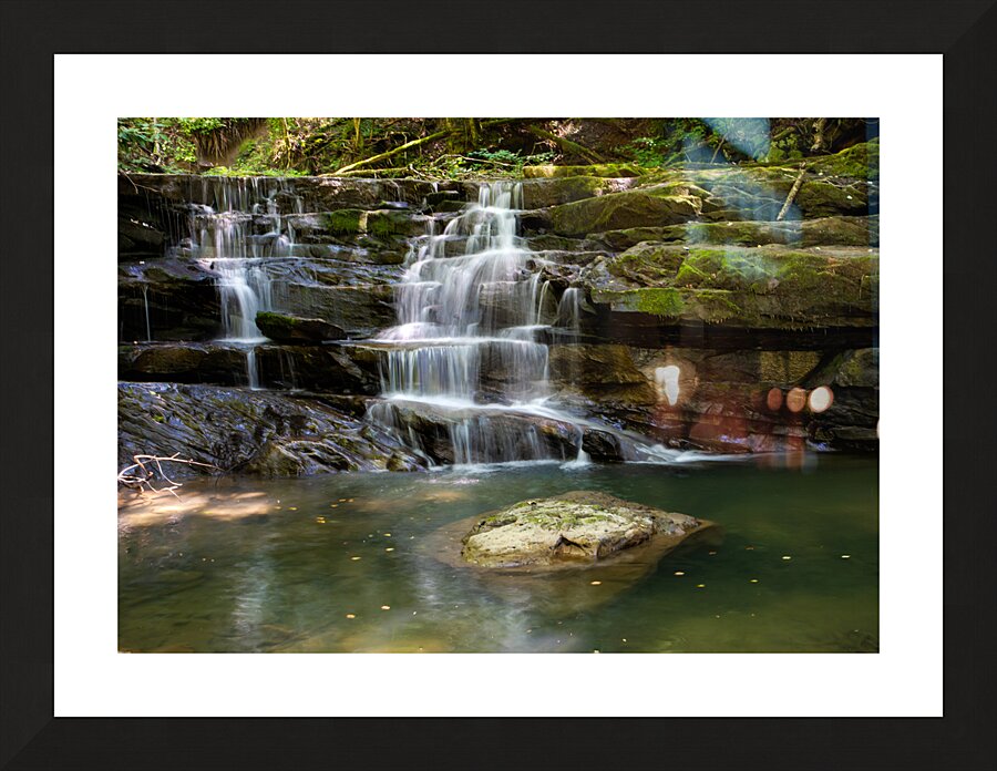 West Virginia New River Waterfall Picture Frame print