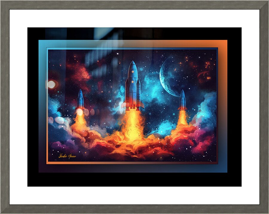 Up In Space 1 Picture Frame print