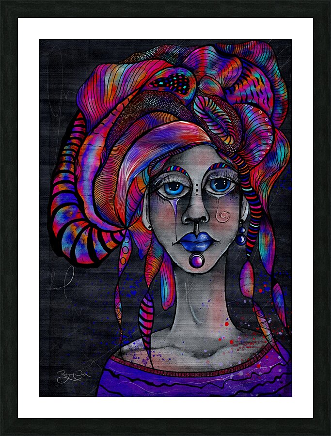 She Loved Her Hair Picture Frame print