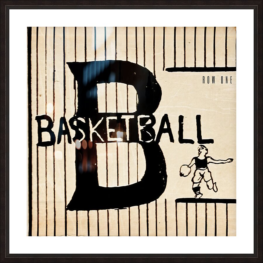 B is For Basketball Picture Frame print