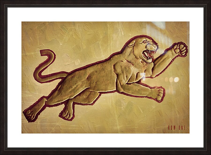 Retro Pulaski County Cougar Art Picture Frame print