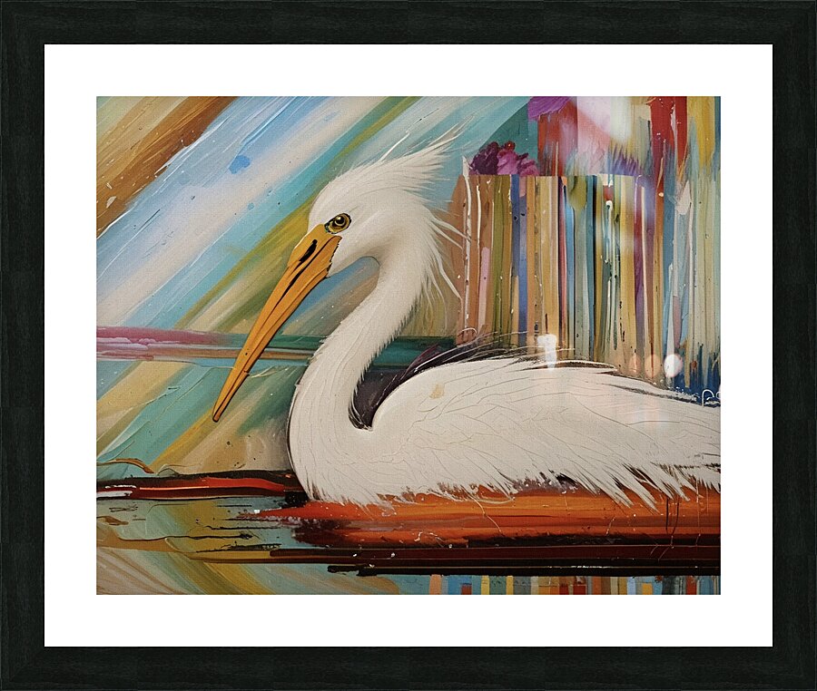 Egret Art 2024 08 14 10 08 20 Picture Frame print