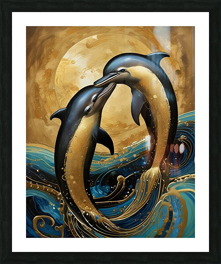 Dolphin Love 2024 08 14 10 58 46 Picture Frame print