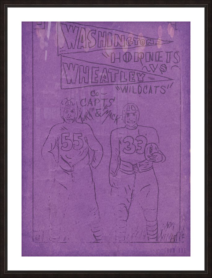 1930 Wheatley Wildcats vs. Booker T. Washington  Picture Frame print