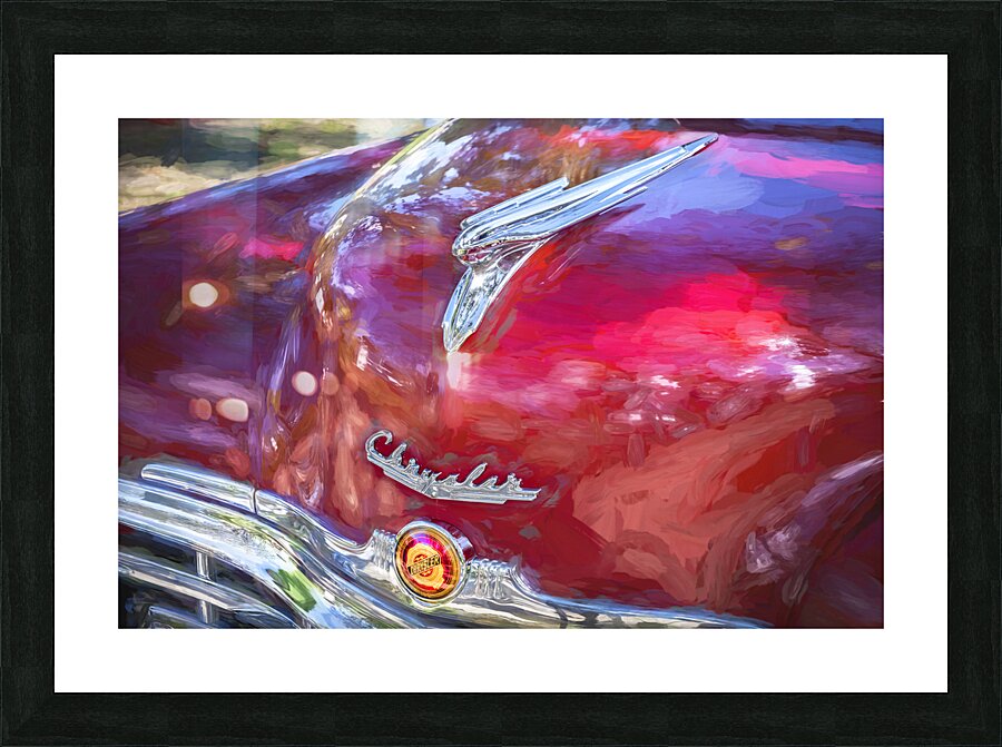 1949 Red Chrysler Town and Country Woody Convertible X100. 16 Picture Frame print