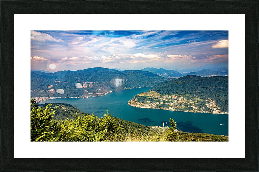 Lugano Lake 3 Picture Frame print