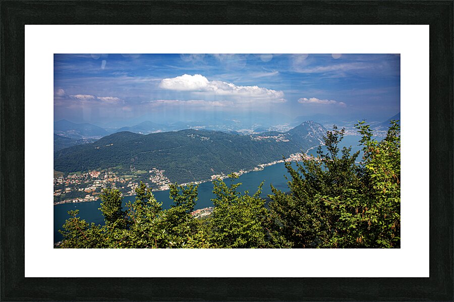 Lugano Lake 4 Picture Frame print