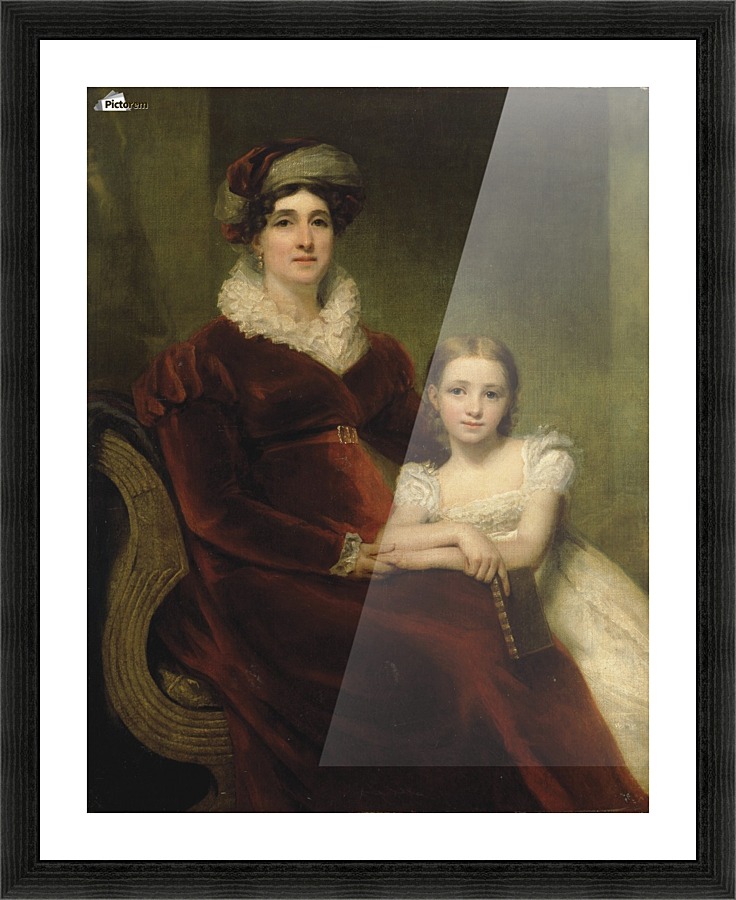 Mrs.Alexander Allan with her granddaughter Picture Frame print