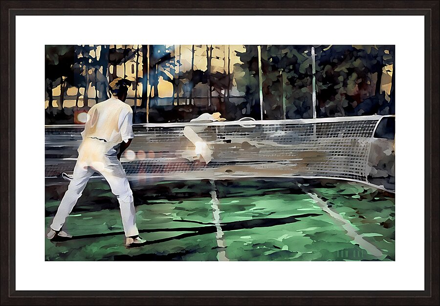 Late Afternoon Tennis Picture Frame print