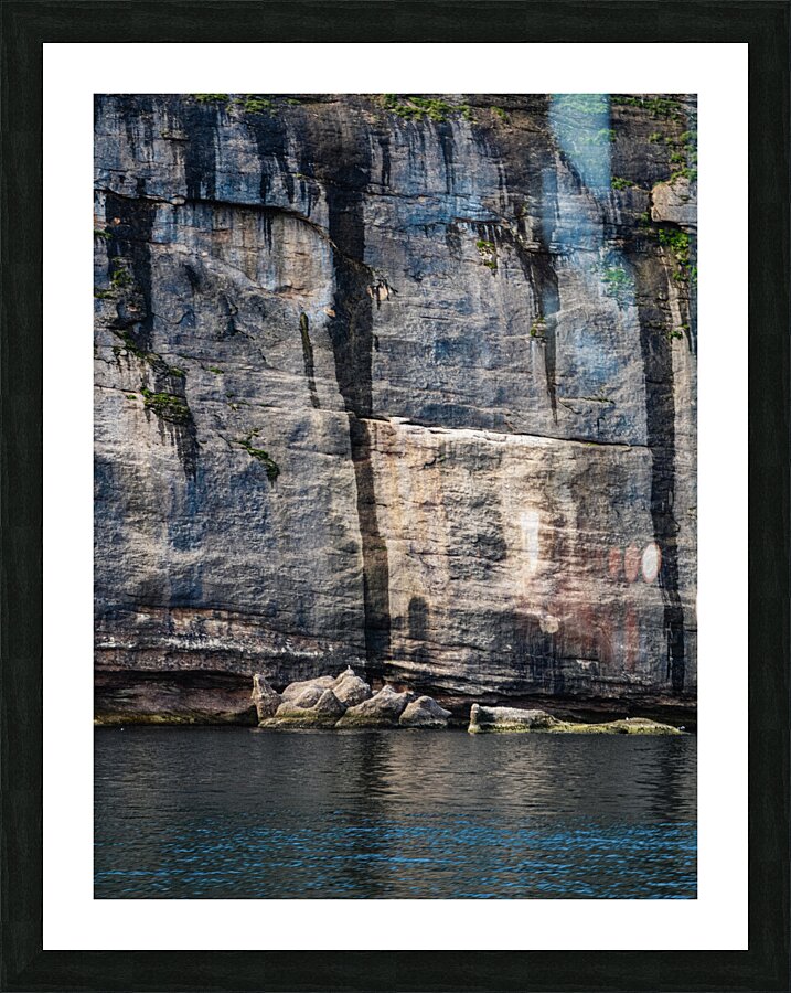 ABSTRACT CLIFFS NO.2 Picture Frame print