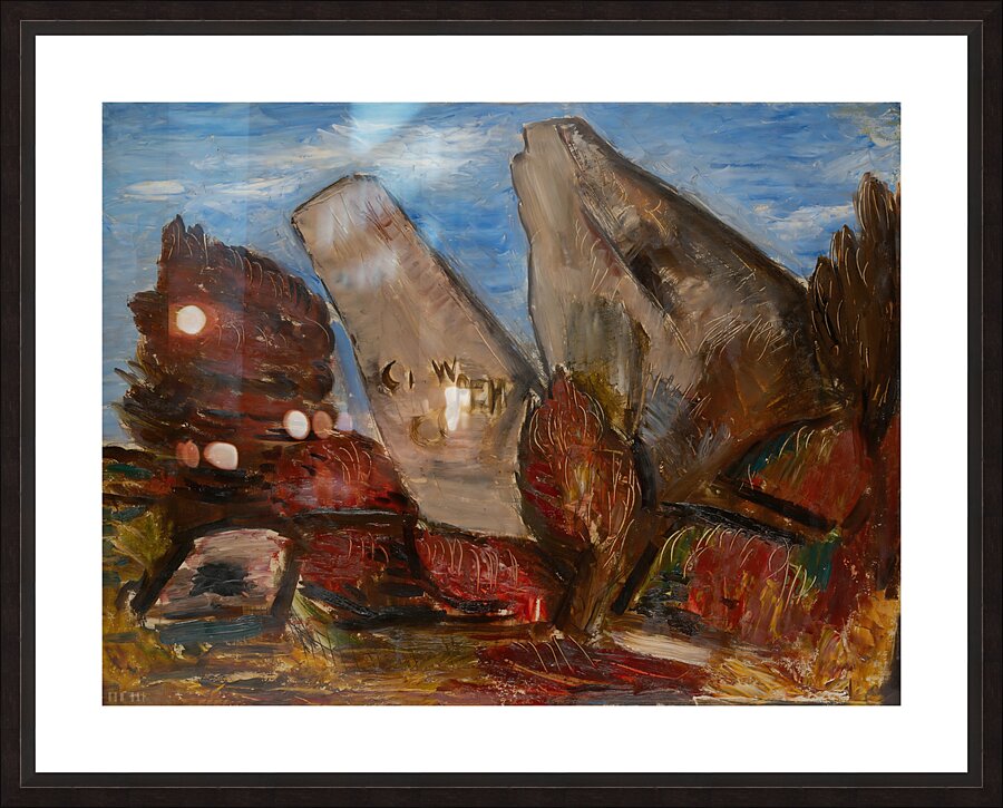 1934 Cape Cod Art: Whale’s Jaw Dogtown Common  Picture Frame print