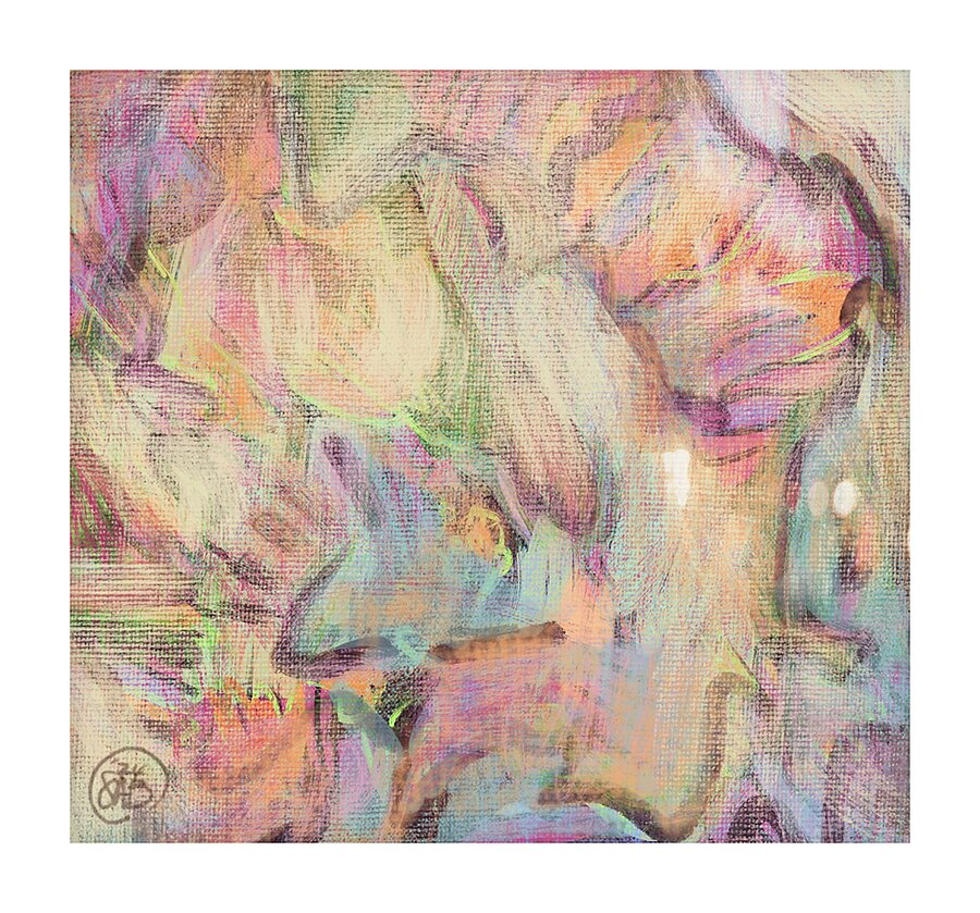 Garden Whites Picture Frame print