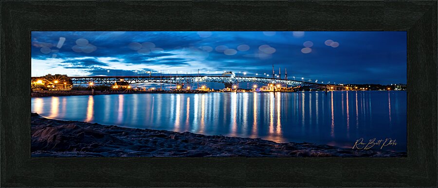 Coleman Bridge  Picture Frame print