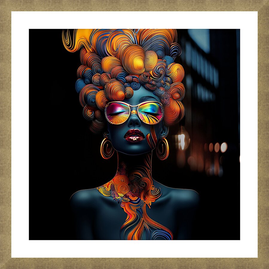 Aurora Inferno The Mesmerizing Muse Picture Frame print