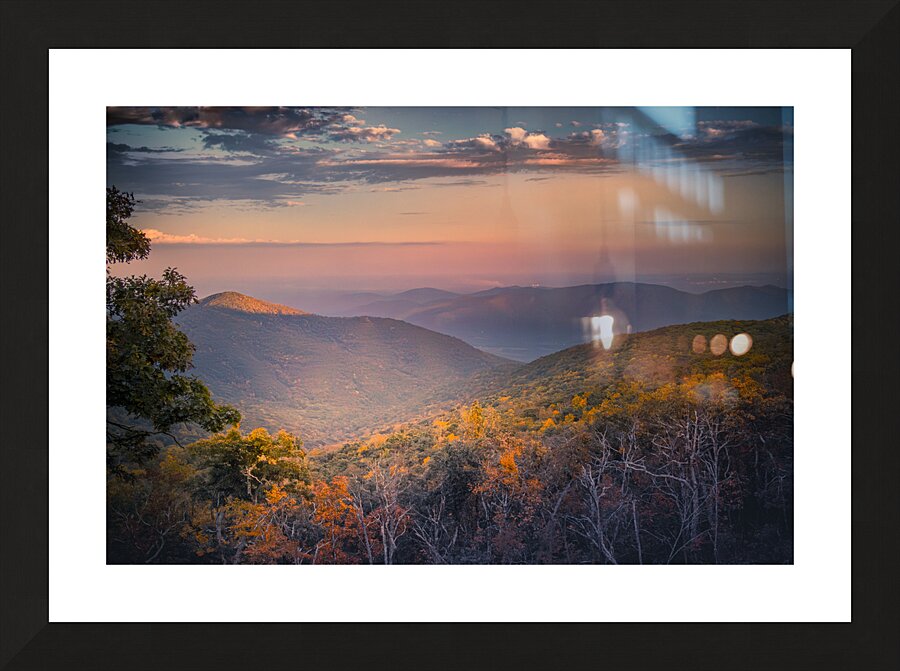 Blue Ridge Parkway Layers and Layers of Color Picture Frame print