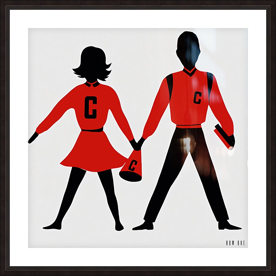 1960s Cheer Art Picture Frame print