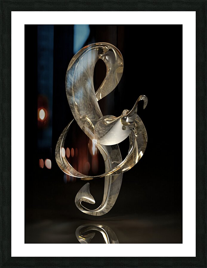 Hooked on Music Picture Frame print