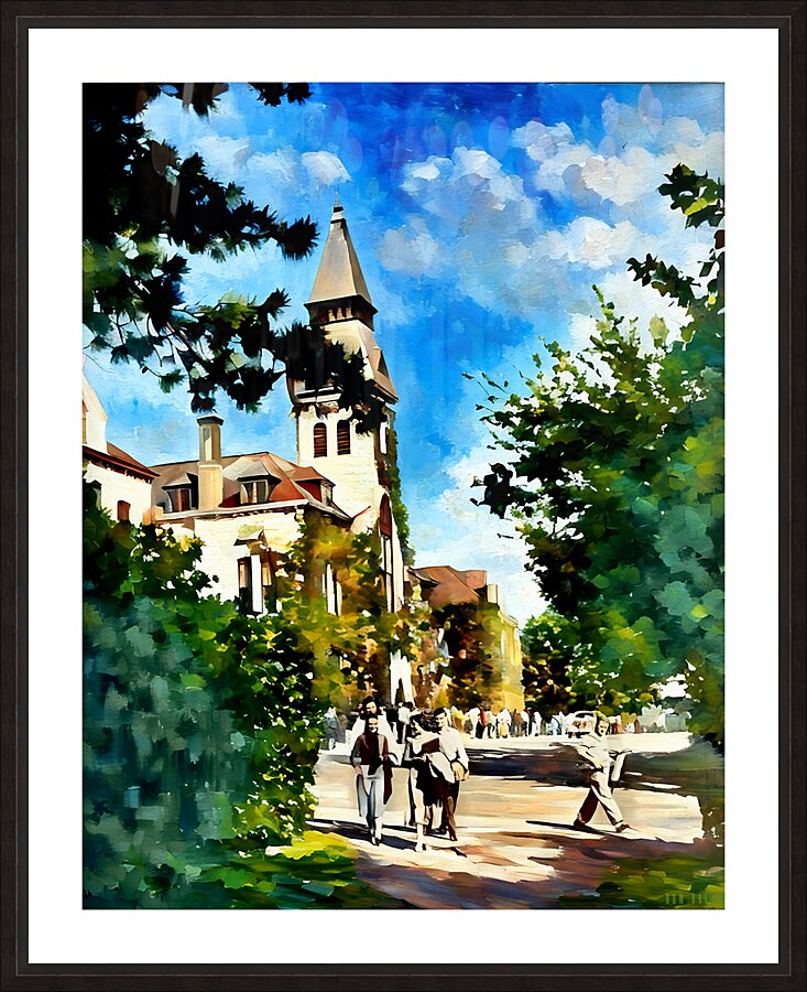 anderson hall kansas state university art Picture Frame print