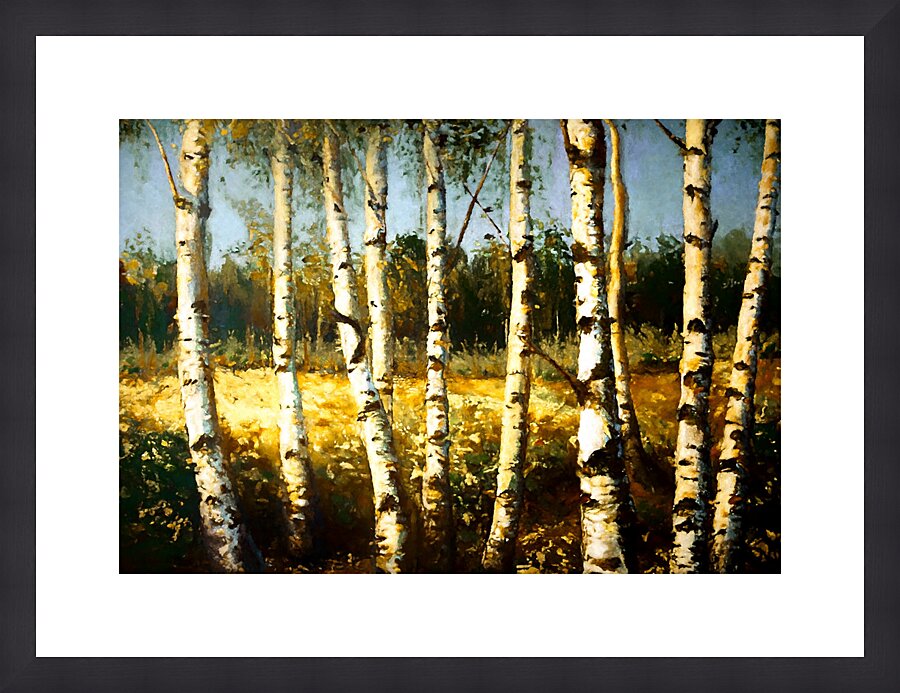 Birch Tree Teens Impression et Cadre photo