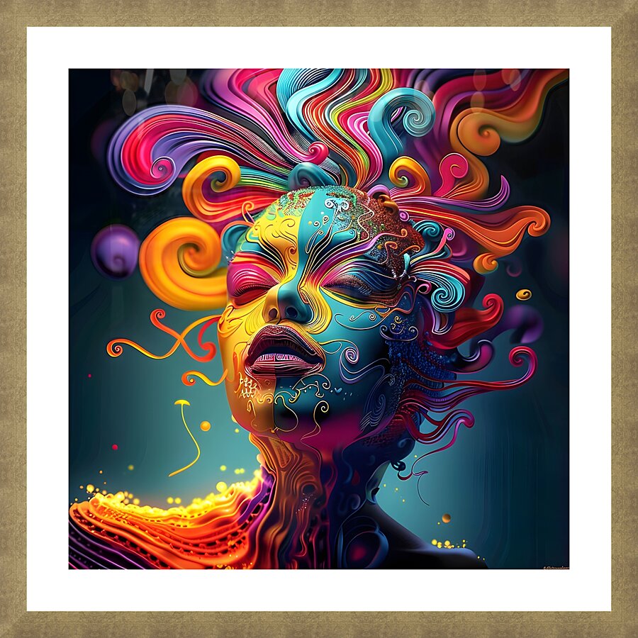 Transcendent Mosaic The Serene Beacon Picture Frame print