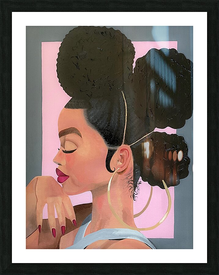 Tre Puffs Picture Frame print