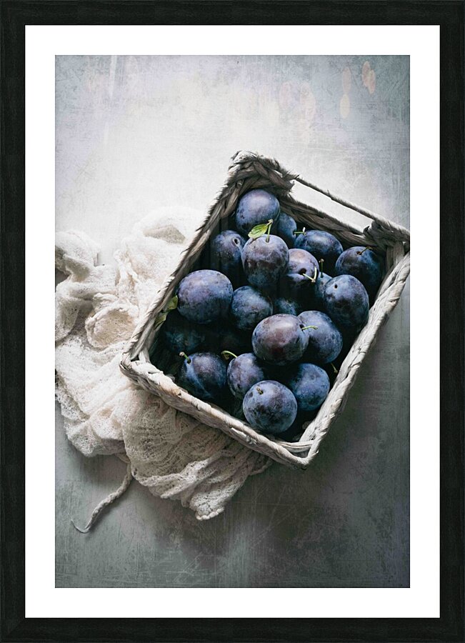 Plum Basket Picture Frame print