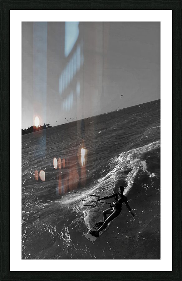 Jenny Cosmic Babarete Bay 06 BW August 2024 Picture Frame print