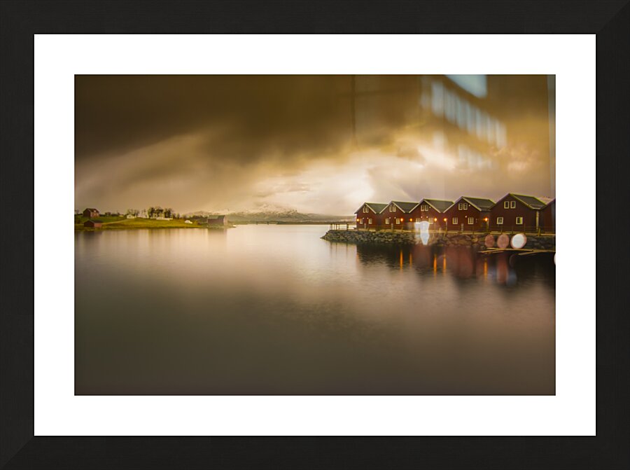 Lofoten Tind Moskenes Rorbuer Picture Frame print