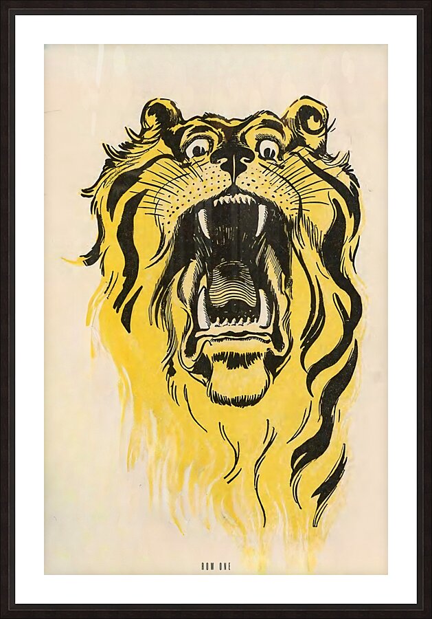 1907 tiger art Picture Frame print
