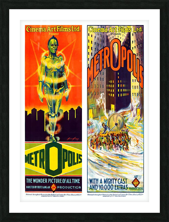 Metropolis Twin poster Picture Frame print