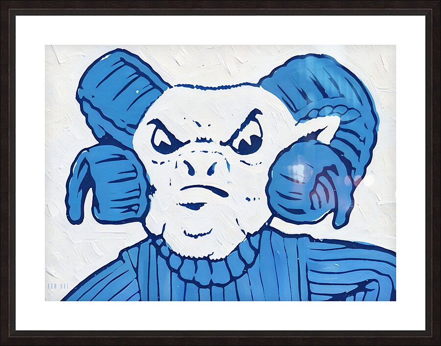 vintage 1950s rameses north carolina art Picture Frame print