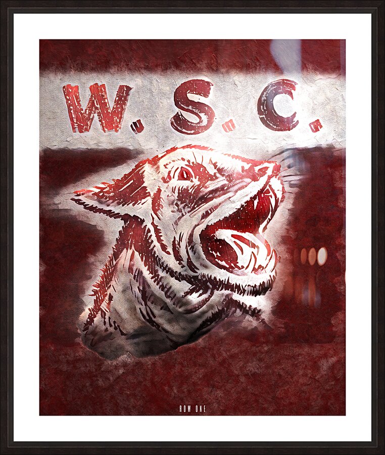 washington state college cougar remix Picture Frame print