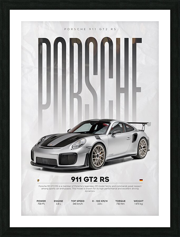 Porsche 911 GT2RS by Conceptual Photography Wall Art