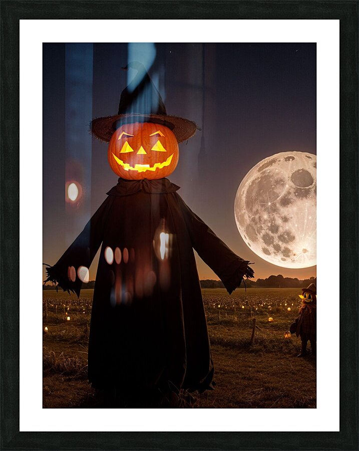 The Guardian of the Pumpkin Patch Picture Frame print