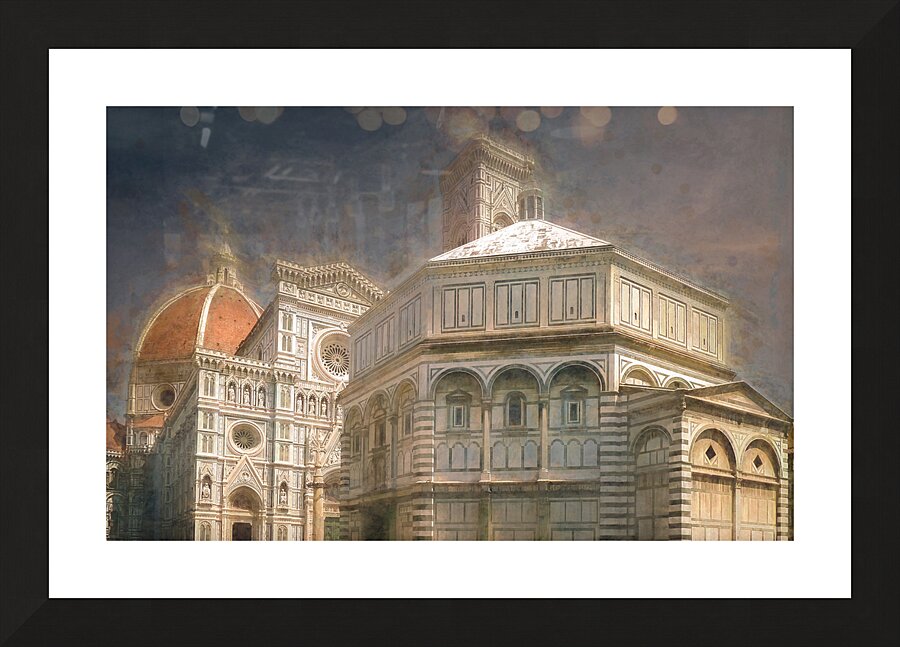 Florence Italy Piazza del Duomo Picture Frame print