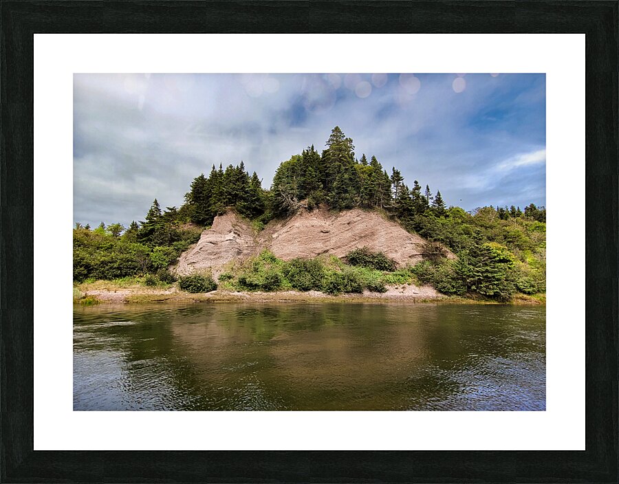 Big Rock by the Sea Picture Frame print
