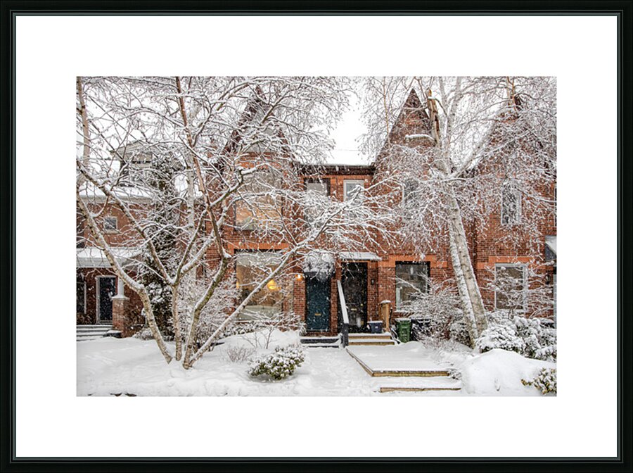 Soft Snowfall in Toronto Picture Frame print