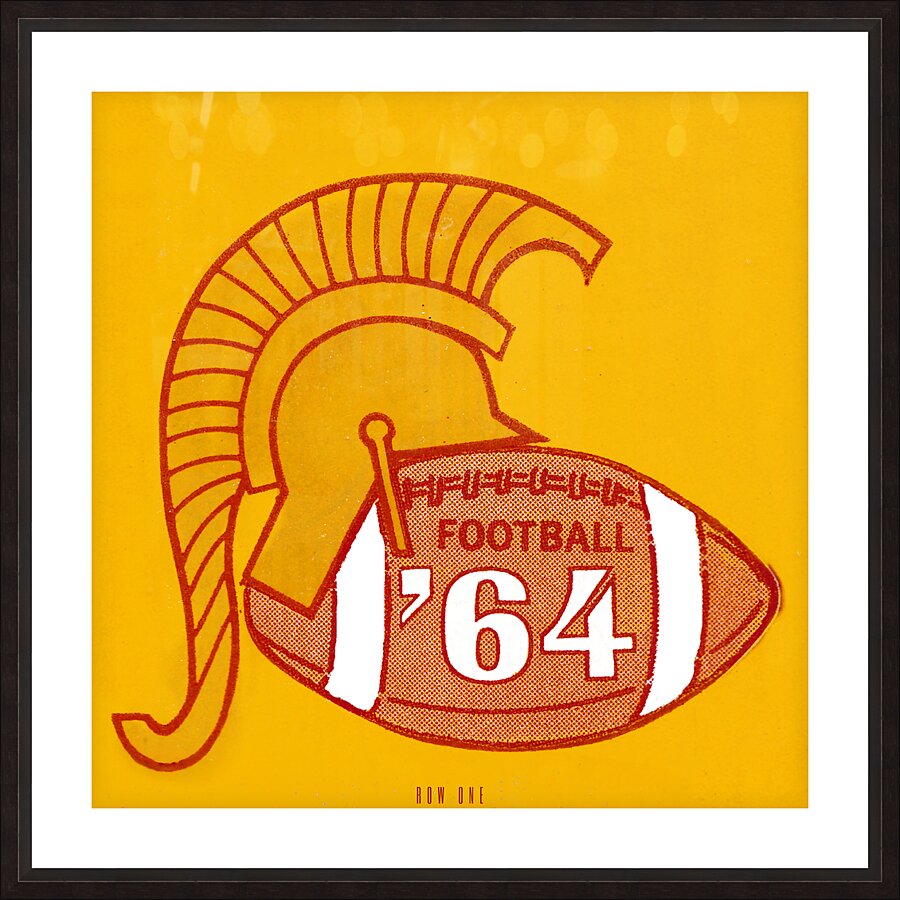 1964 usc football remix art Picture Frame print