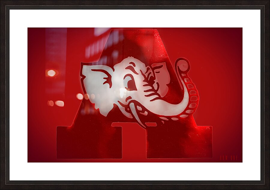 Vintage Alabama Art Remix Picture Frame print