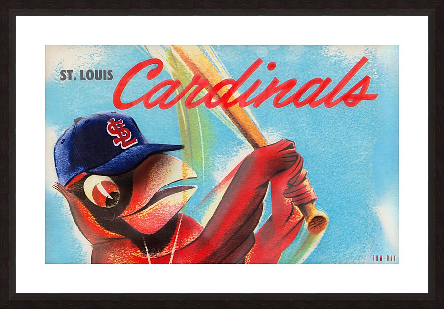 st louis scorecard remix Picture Frame print