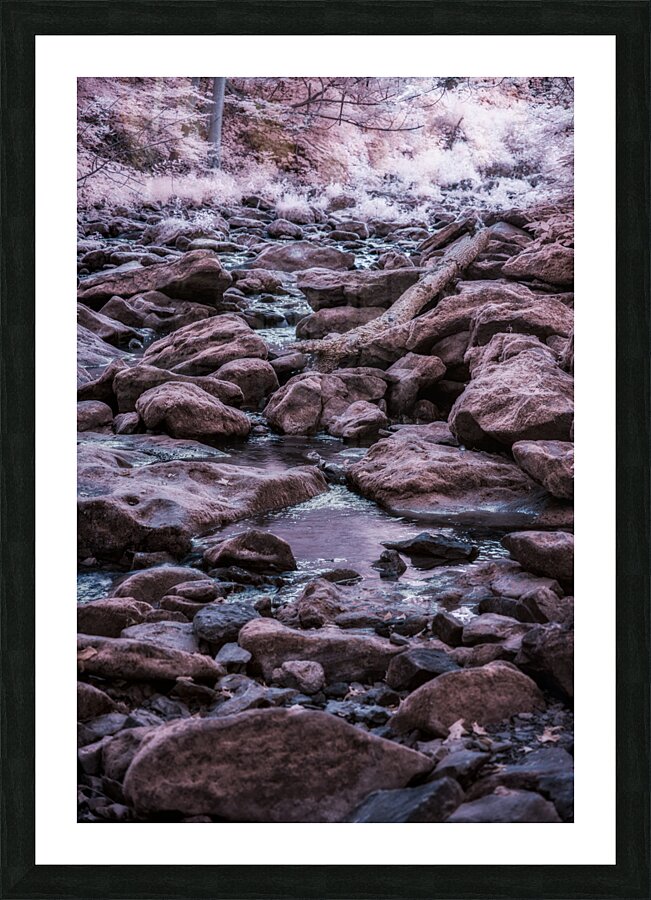 Mystical Creek Beneath the Purple Veil Picture Frame print