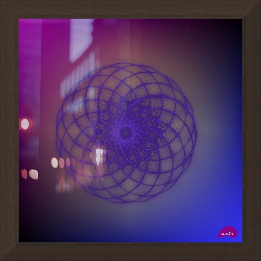 Violet Harmonics Picture Frame print