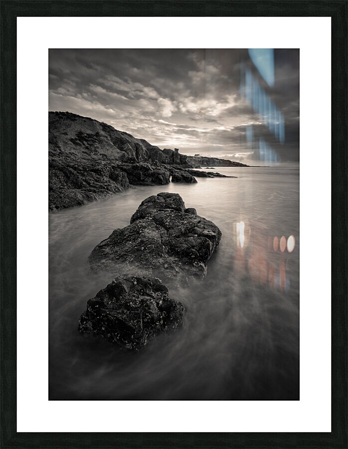 St Cyrus Beach Picture Frame print