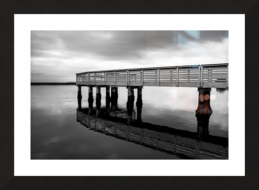 Late Day at Edisto Island Dock Picture Frame print