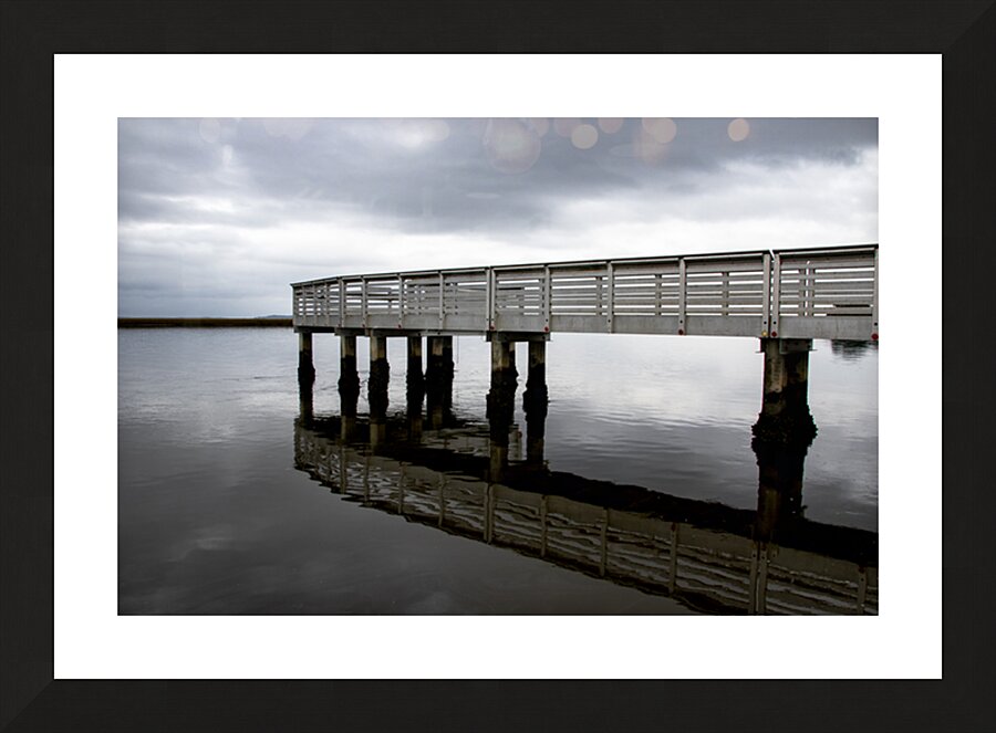 South Carolina Low Country Dock Reflection Picture Frame print