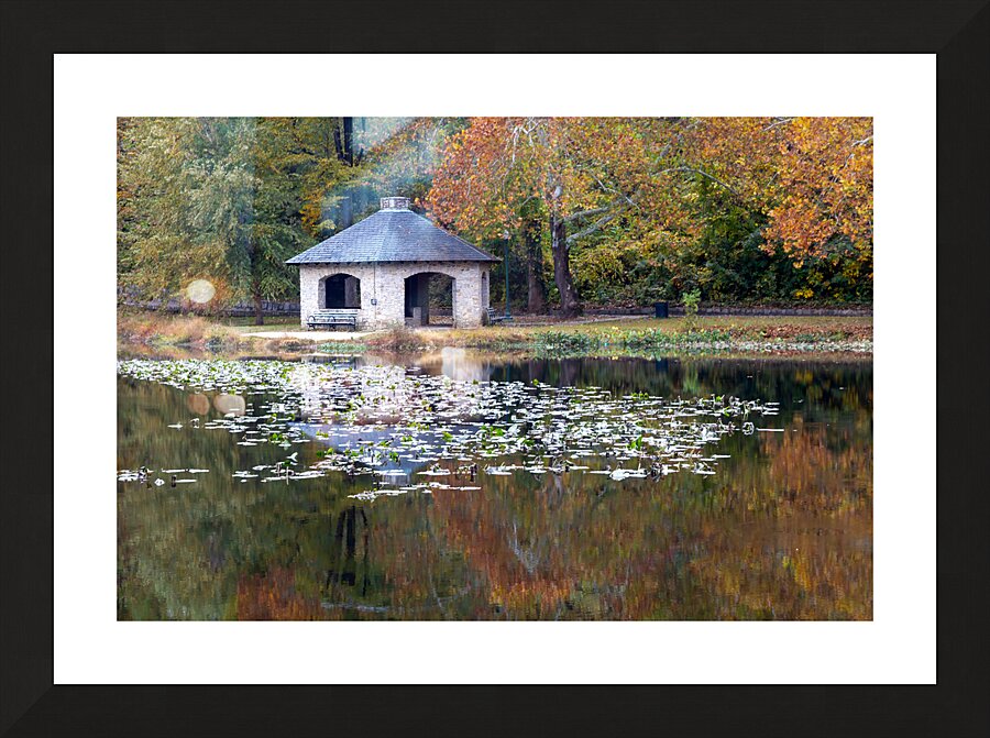 Gazebo at Forest Hill Park.. Picture Frame print